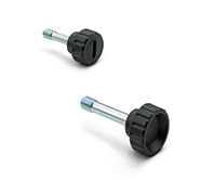 Ganter High Knurled Thumb Screws DIN 464, M3 Thread, 12 Mm Length, Burnished Steel Black - Box Of 15 - View #6