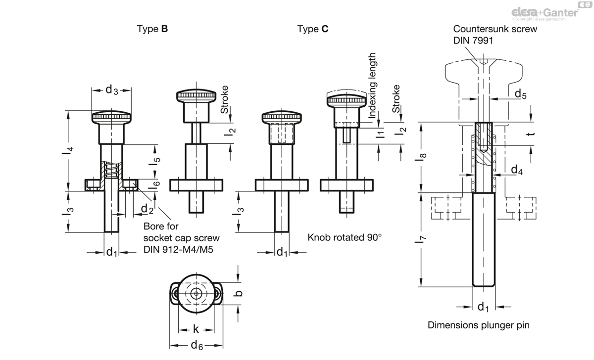 GN 817.9 Indexing plungers | Elesa+Ganter