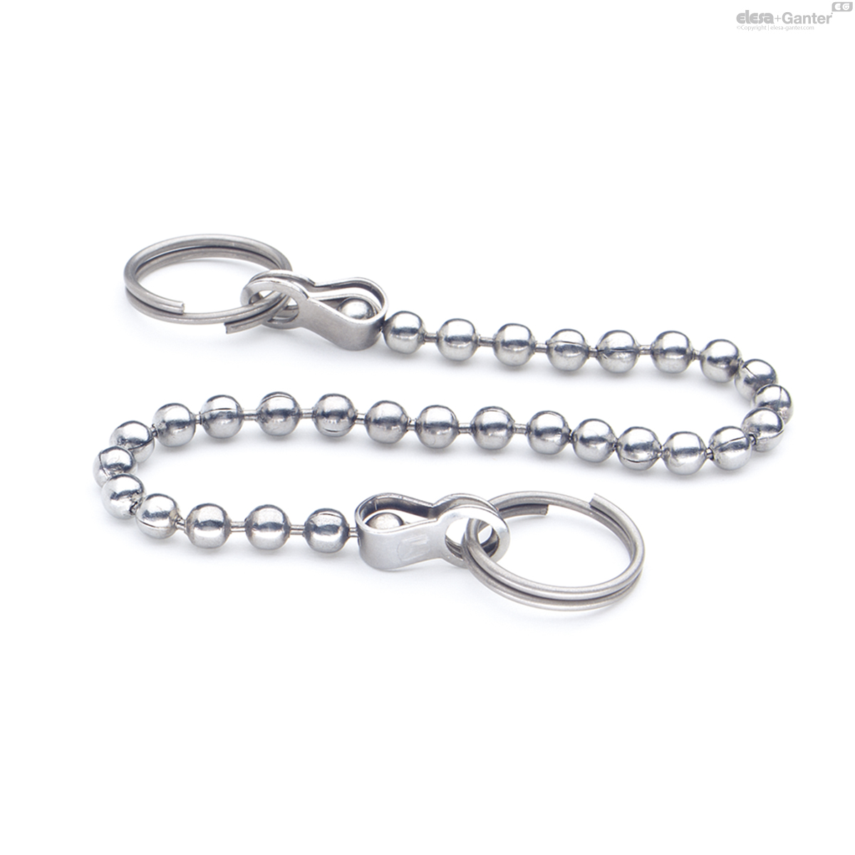 GN 111.5 Stainless Steel-Ball chains 