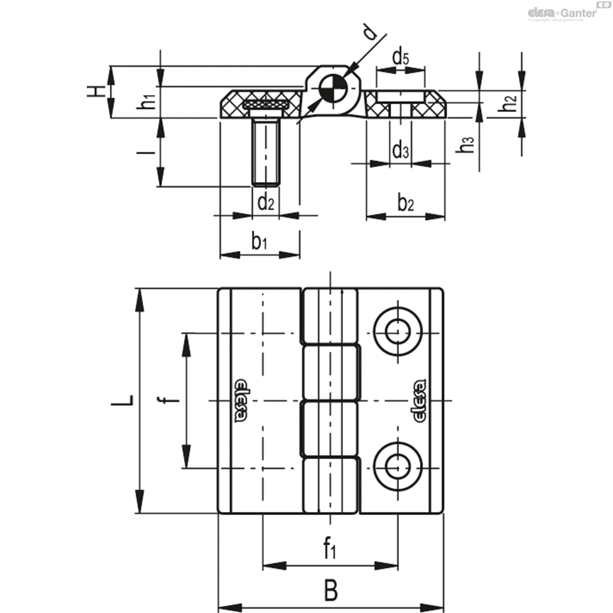 Cfm P Ch Bisagras Elesa Ganter