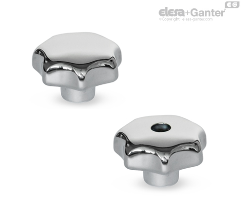 GN 6336 Stainless Steel-Star knobs Stainless Steel-Star knobs | Elesa+Ganter