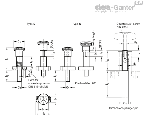 GN 817.9 Indexing plungers | Elesa+Ganter