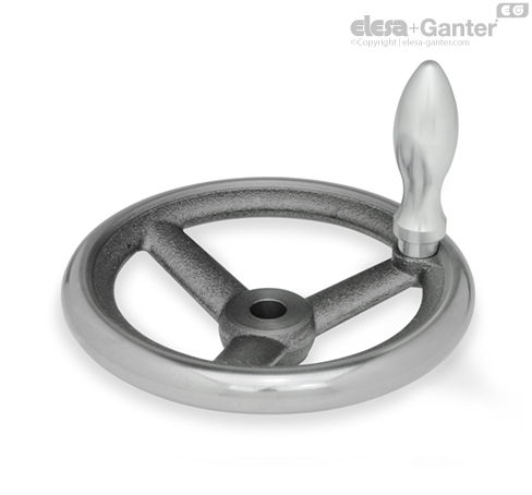 Volantino In Ghisa Ganter DIN 950 - Diametro 125 Mm, Foro 14 Mm - Foto 11