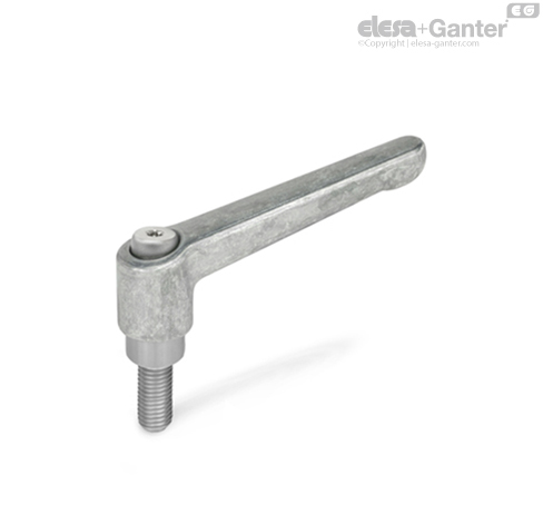 GN 300.1 Adjustable Hand Levers With Threaded Stud
