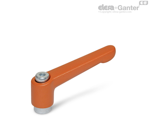 Ganter Standard Elements Adjustable Clamping Lever With Screw Thread Gn 300 Handle Length 78 Mm Screws Q 750562