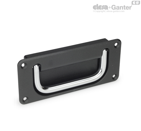 GN 425.8-ST Folding Handles with Recessed Tray Steel
