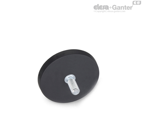G tech magnet under lace tops ブラック GN 51.3 Retaining magnets | Elesa+Ganter