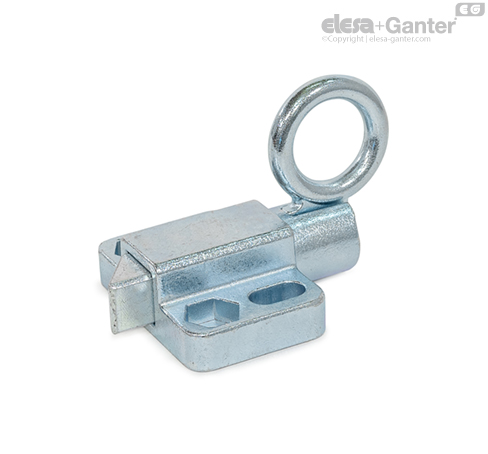 GN 724.6-ST-ZB Indexing Plungers Steel, zinc plated, blue passivated