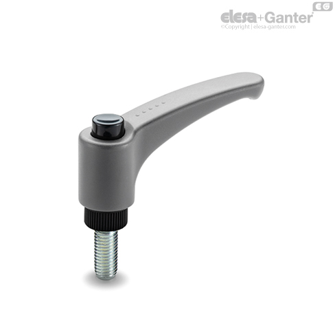パーツ gnrnn840 ERX-p Adjustable handles Zinc-plated steel threaded stud