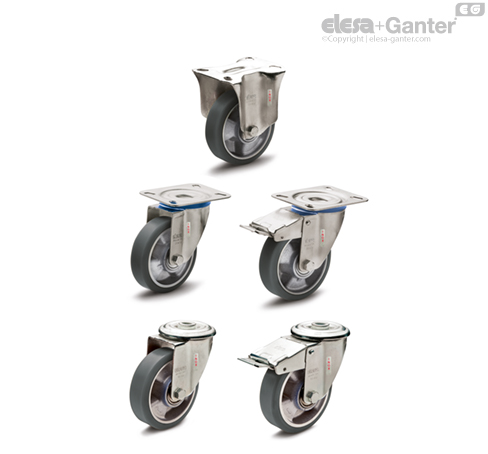 RE.F5-SXF-SST-N-ESD Castors with stainless steel bracket Turning