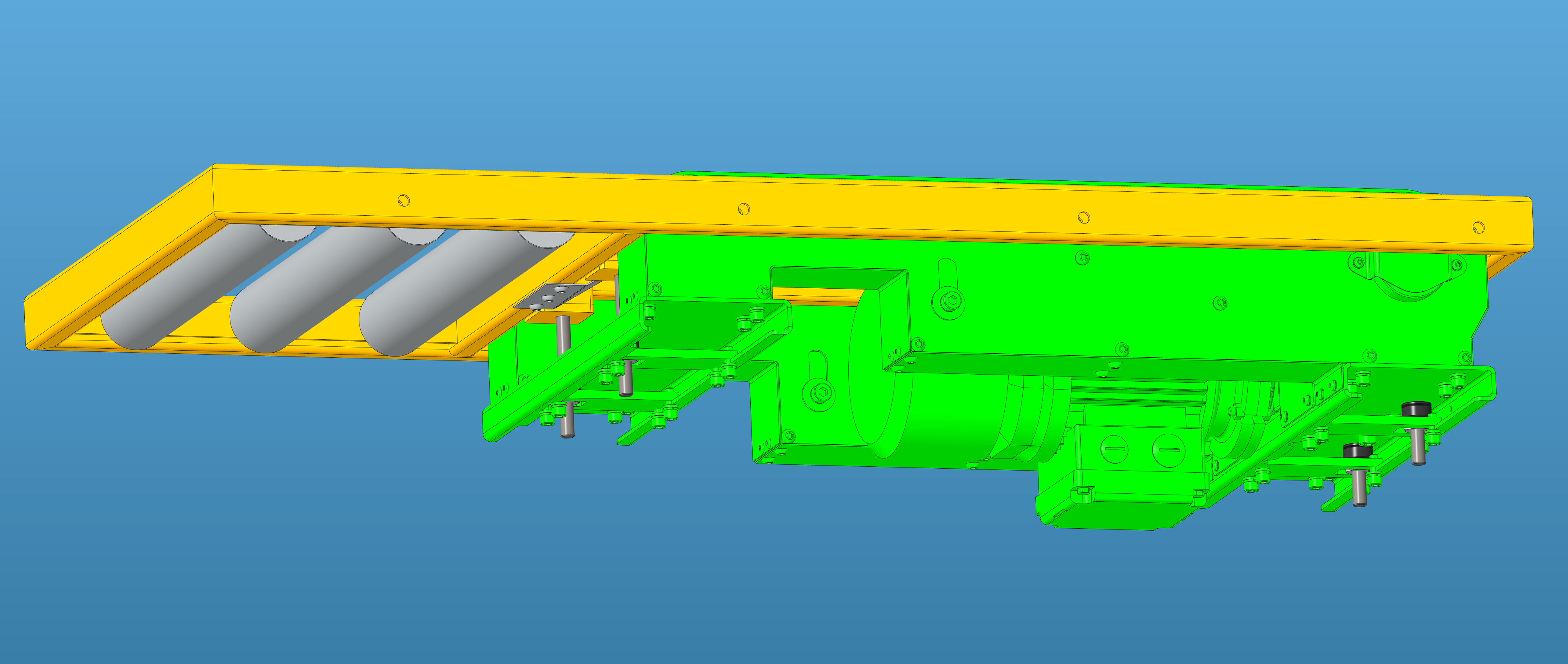 Rys.4. Część napędowa modułu prowadzenia materiału